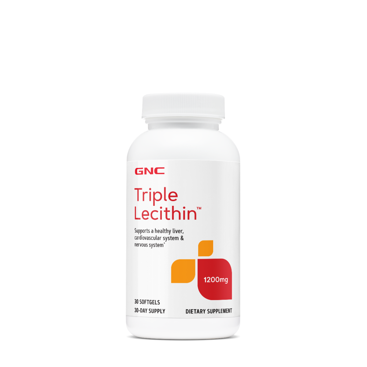 GNC Triple Lecithin™ 1200 mg, Lecitina Tripla, 30 cps