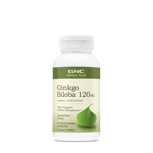 GNC Herbal Plus® Ginkgo Biloba 120 mg, 30 cps