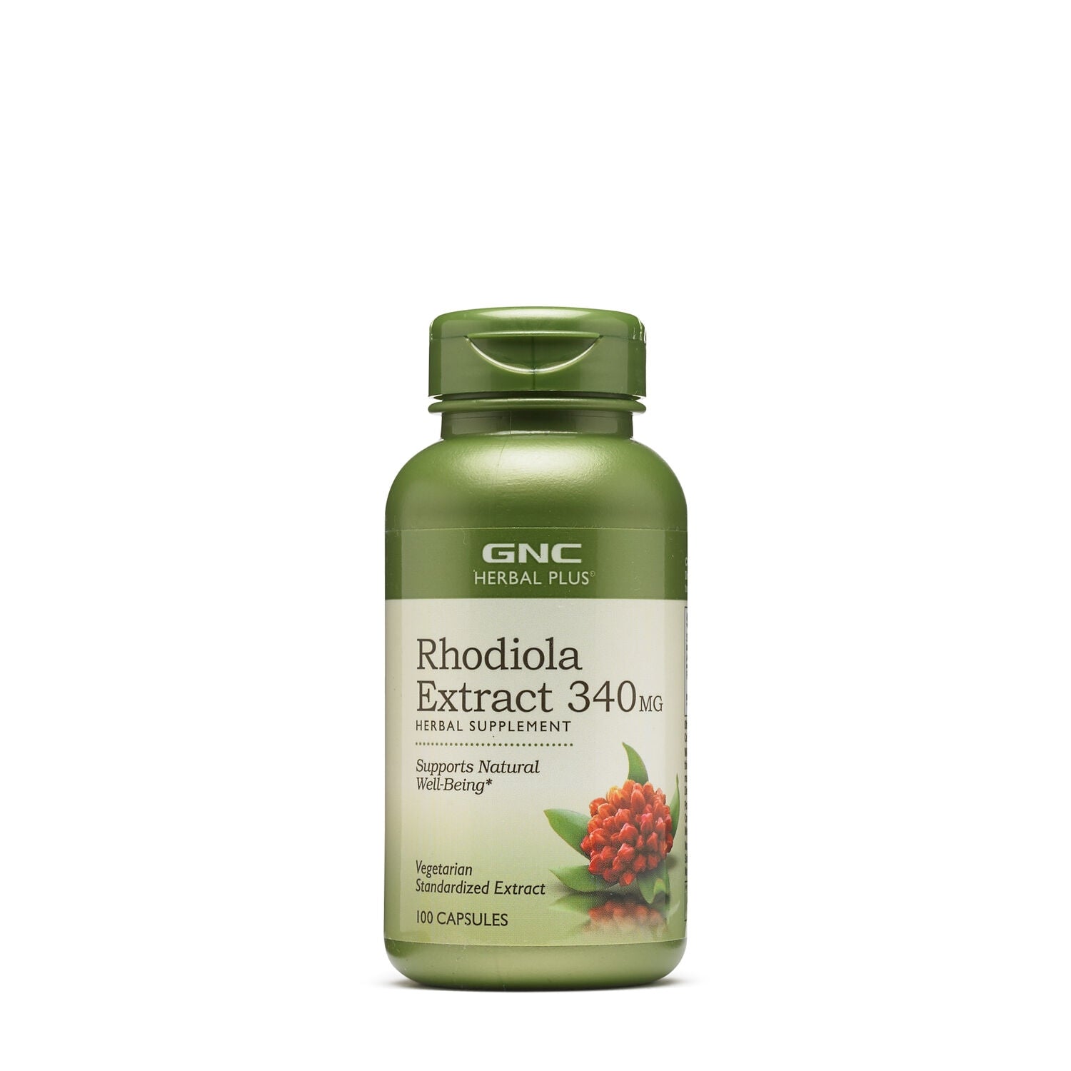 GNC Herbal Plus® Rhodiola 340mg, Extract de Rodiola, 100 cps