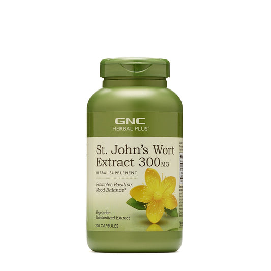 GNC Herbal Plus® St. John’s Wort, Extract Standardizat de Sunatoare 300 mg, 200 cps
