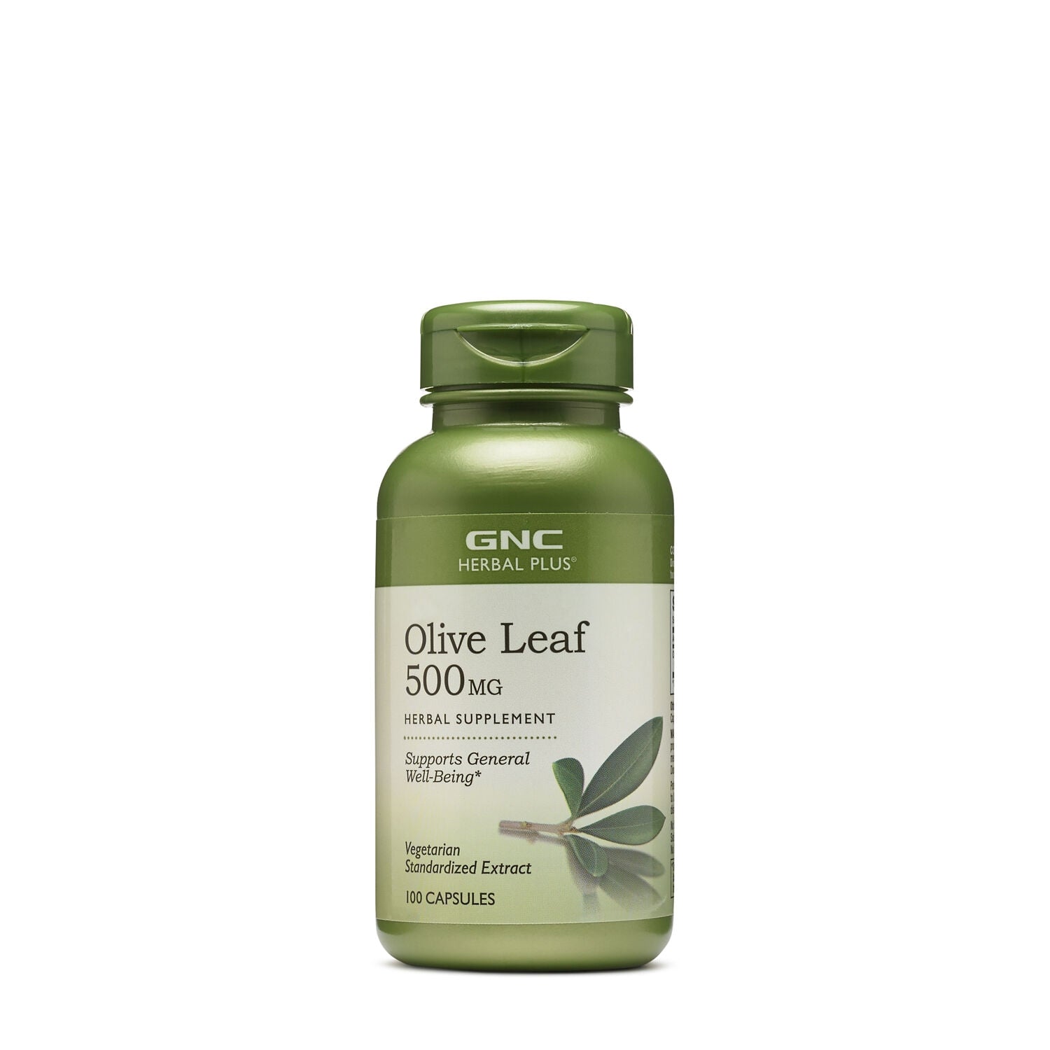 GNC Herbal Plus® Olive Leaf 500mg, Extract din Frunze de Maslin, 100 cps