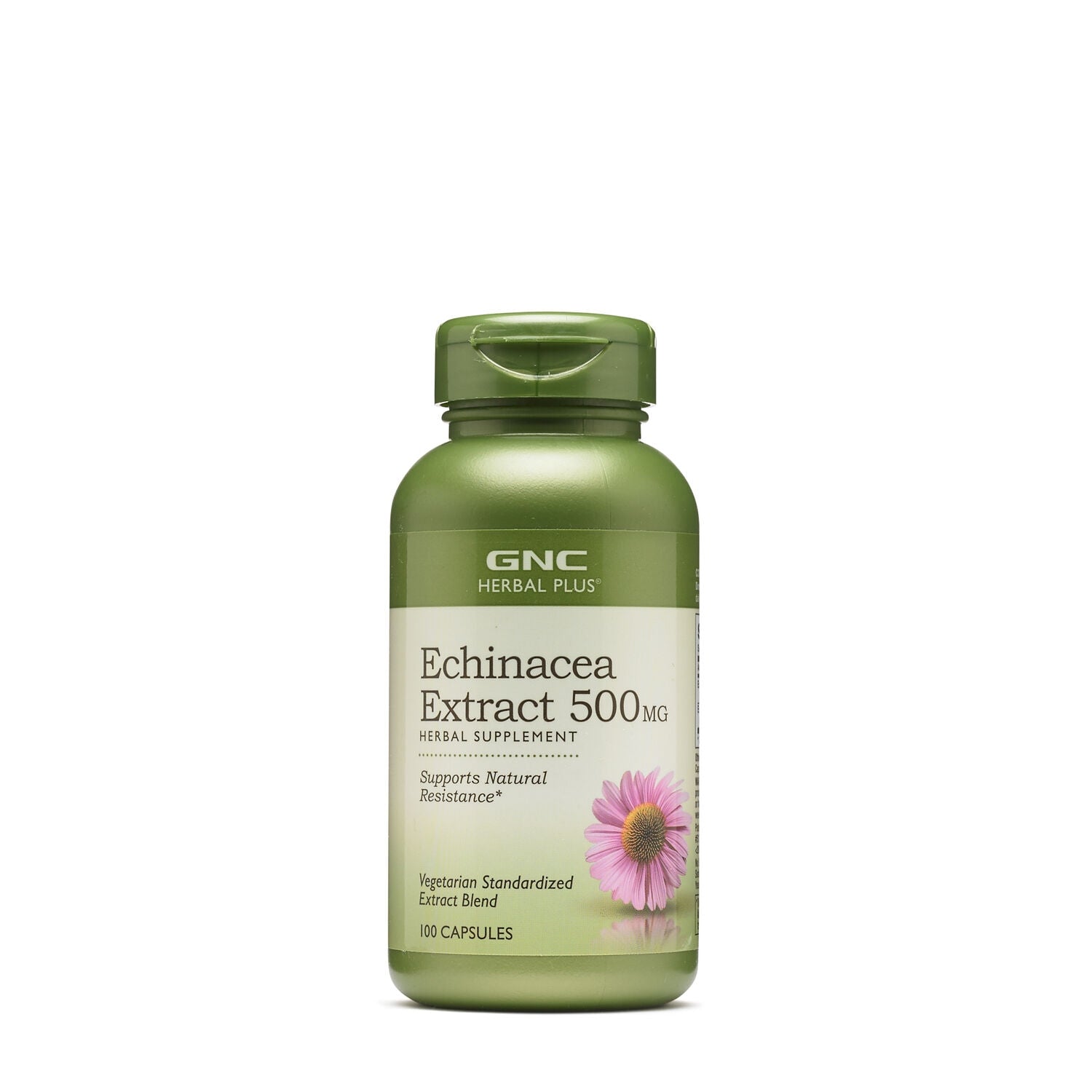 GNC Herbal Plus® Echinacea Extract 500 mg, Extract de Echinaceea, 100 cps