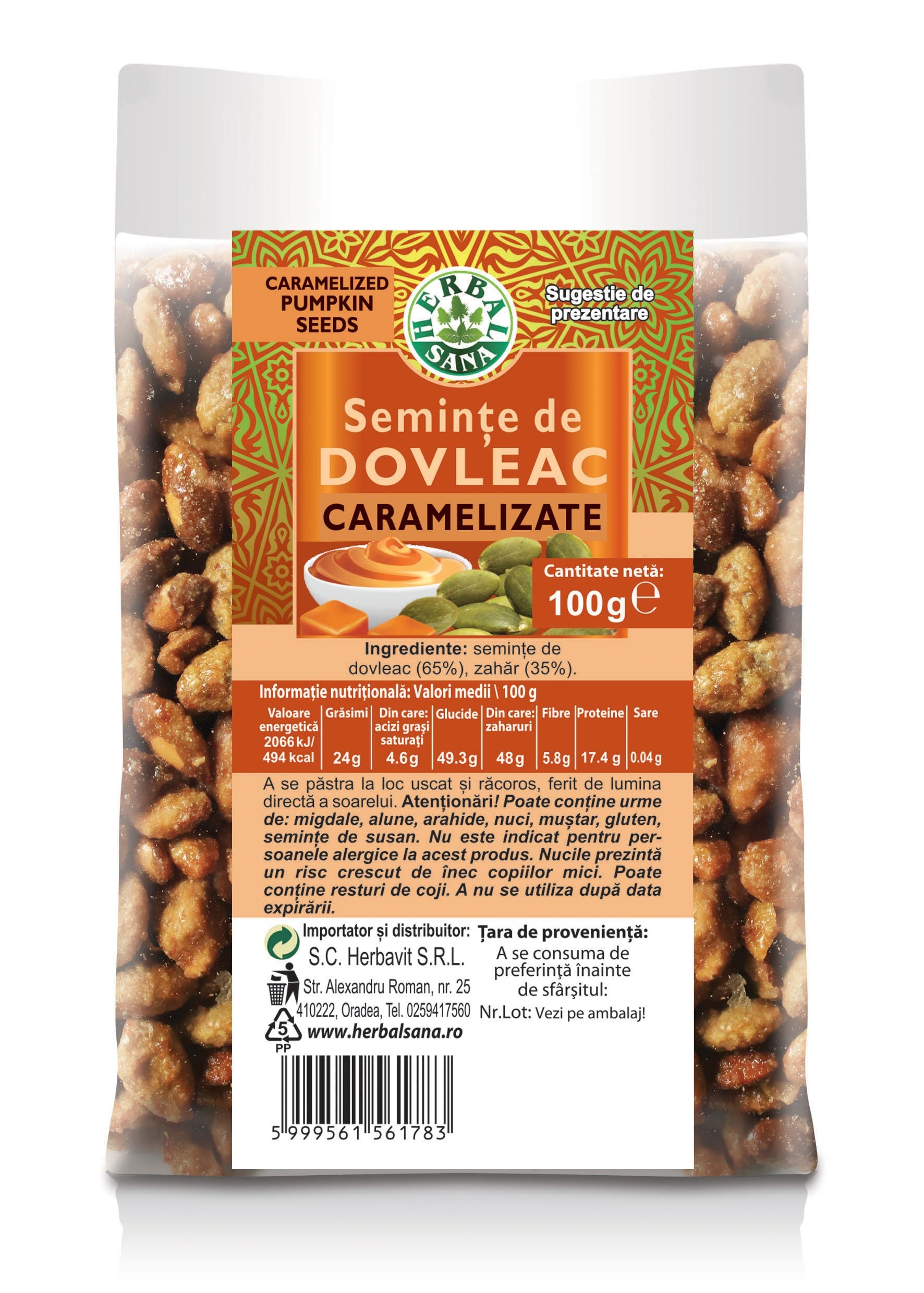 SEMINȚE DE DOVLEAC, CARAMELIZATE