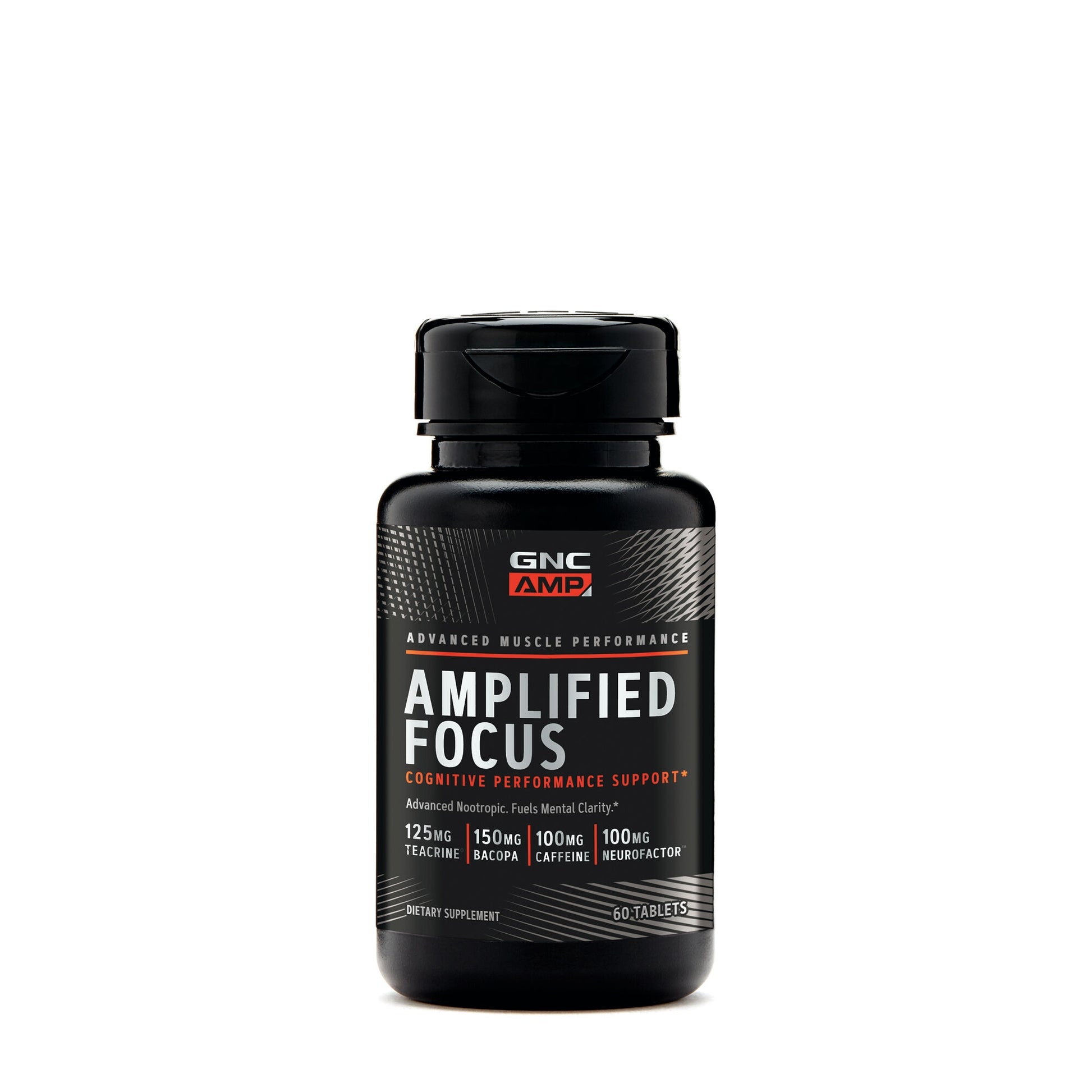 GNC AMP Amplified Focus, Supliment pentru Concentrare si Claritate Mentala, 60 tb