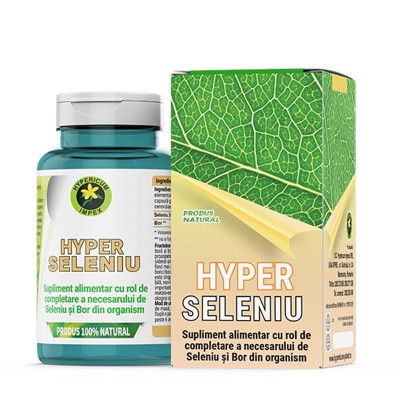 Capsule Hyper Seleniu – rol de completare a necesarului de seleniu și bor din organism.