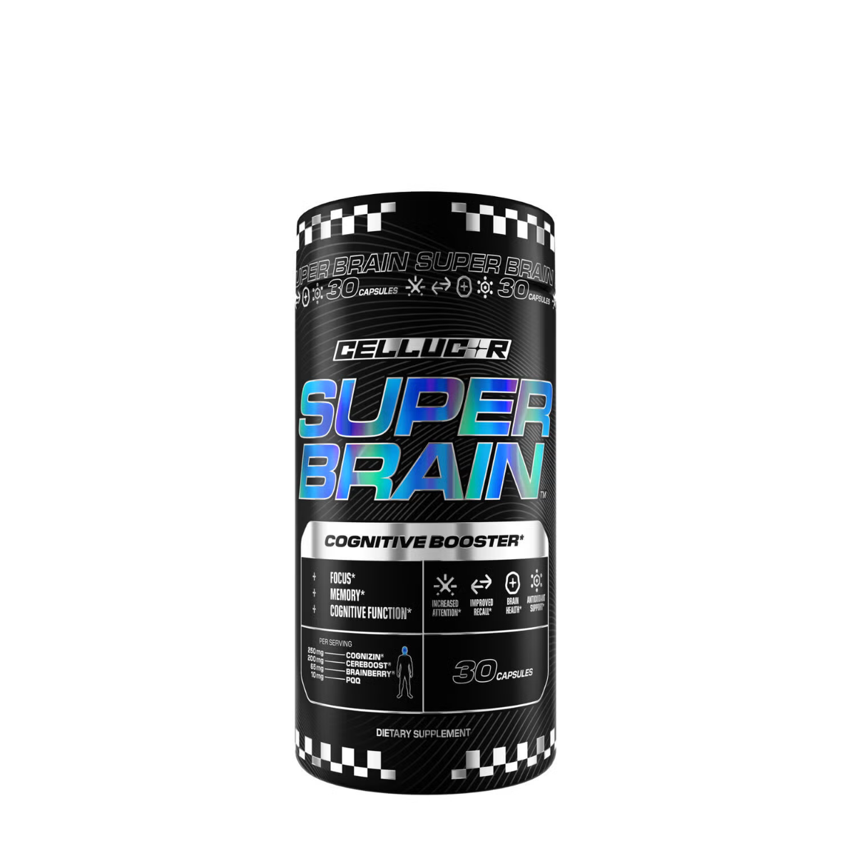 Cellucor® Super Brain™ Cognitive Booster, Formula Avansata pentru Imbunatatirea Performantei Cognitive, 30 cps