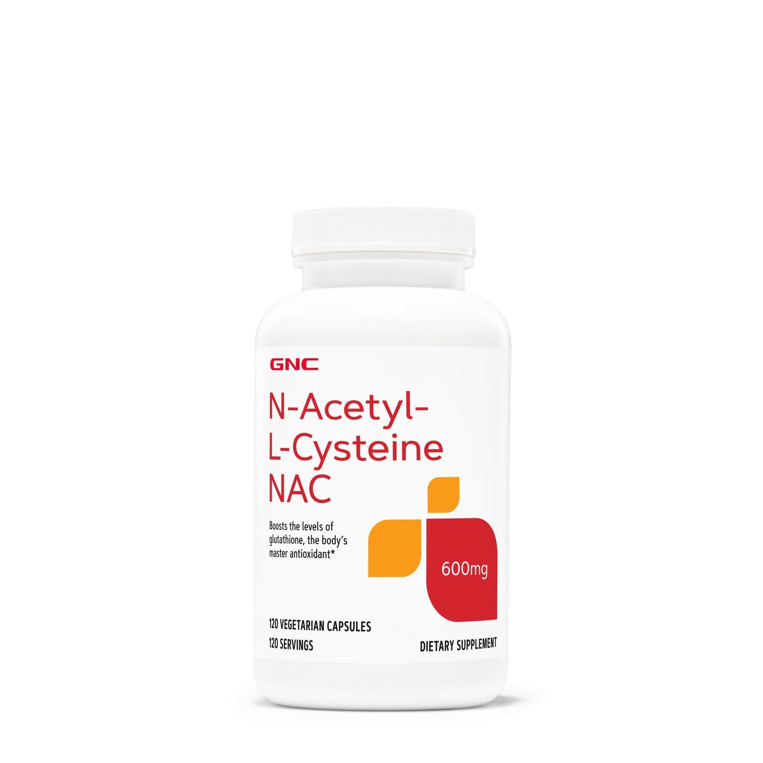 GNC N-Acetyl-L-Cysteine NAC 600 mg, 120 cps