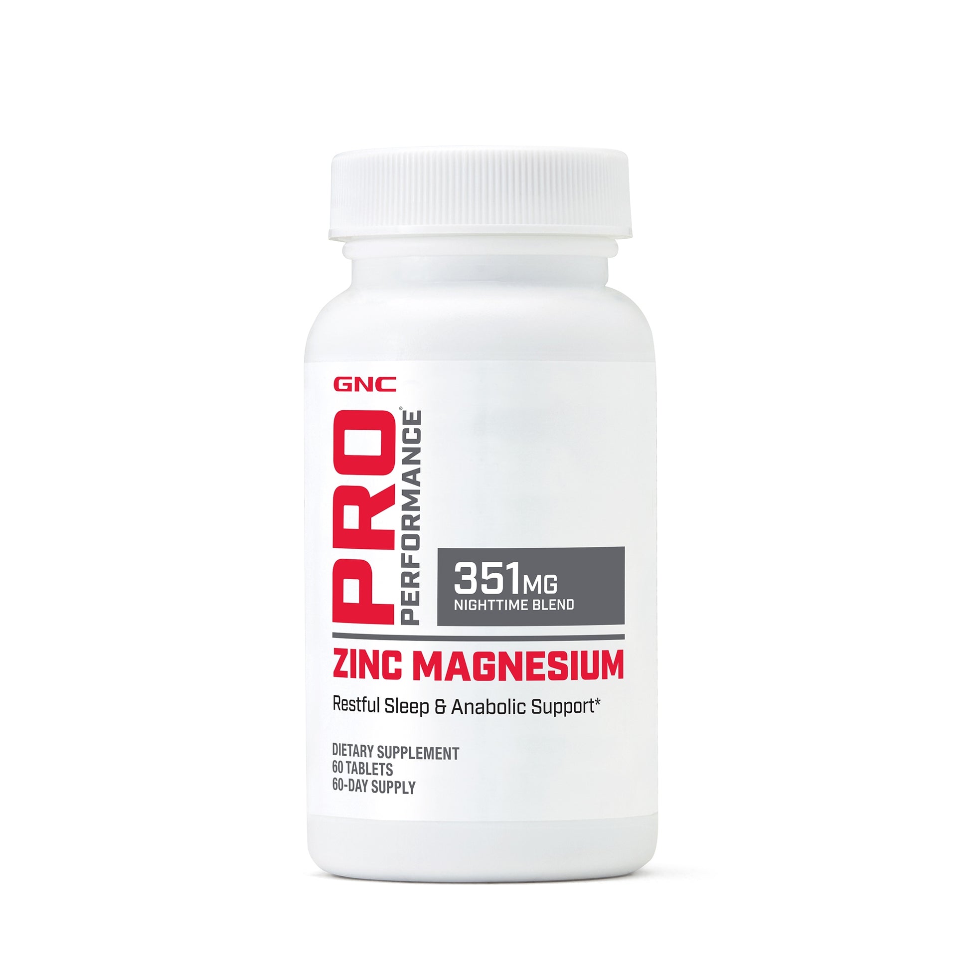 GNC Pro Performance® Zinc Magnesium, Complex de Zinc, Magneziu si Aminoacizi, 60 tb