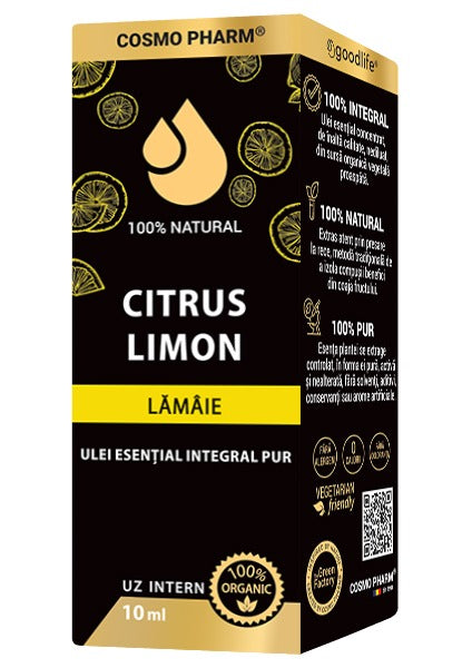 CITRUS LIMON – Ulei Esential De Lamaie Uz Intern 10 ml