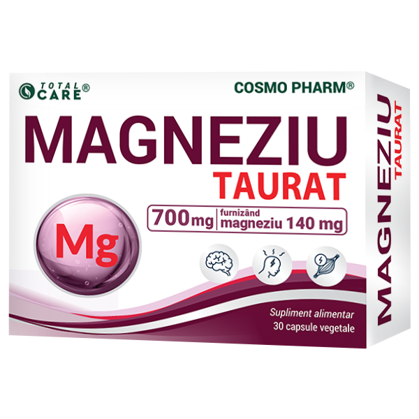 Magneziu Taurat – Magneziu Elemental Pur 140 mg