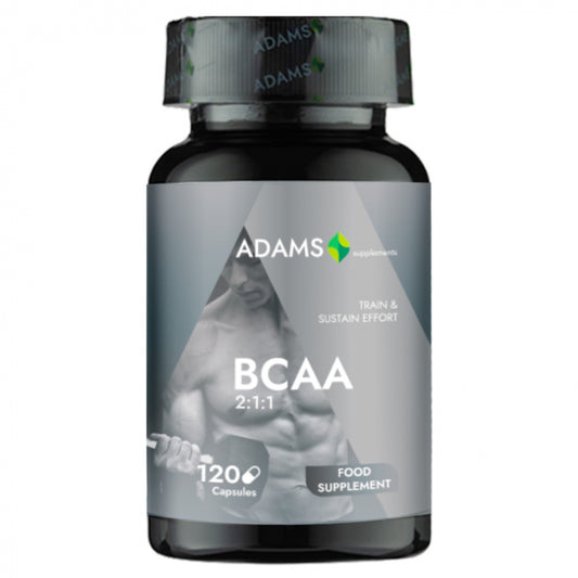BCAA 2:1:1 2000mg, 120cps, Adams Supplements