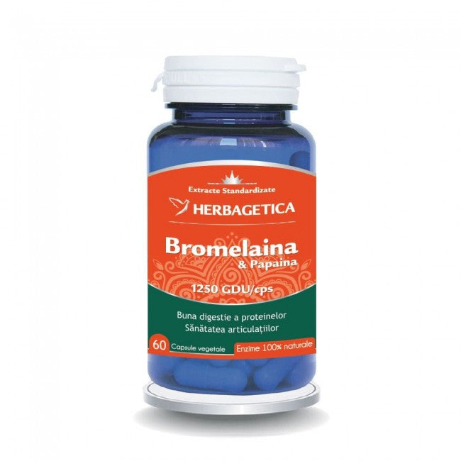 Bromelaina & Papaina Herbagetica 60 Capsule