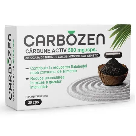Carbozen, 500 mg, 30 capsule, Rotta Natura