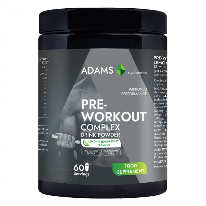 Complex PreWorkout (lemon-twist), 360g, Adams Supplements
