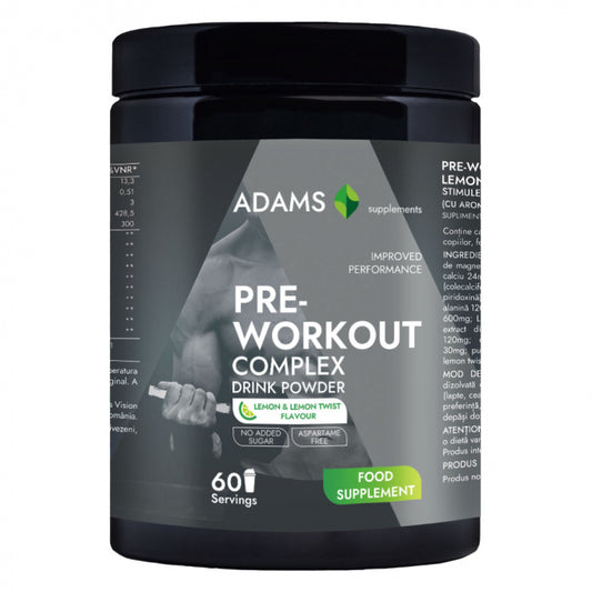 Complex PreWorkout (lemon-twist), 360g, Adams Supplements