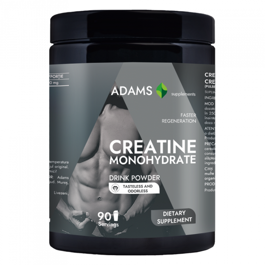 Creatina monohidrata (fara aroma), 400g, Adams Supplements
