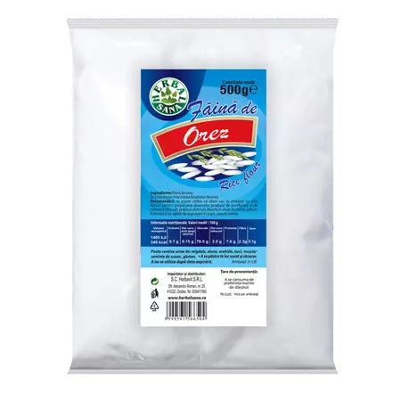 Făină de orez 500g Herbal Sana – Textură fină, fără gluten