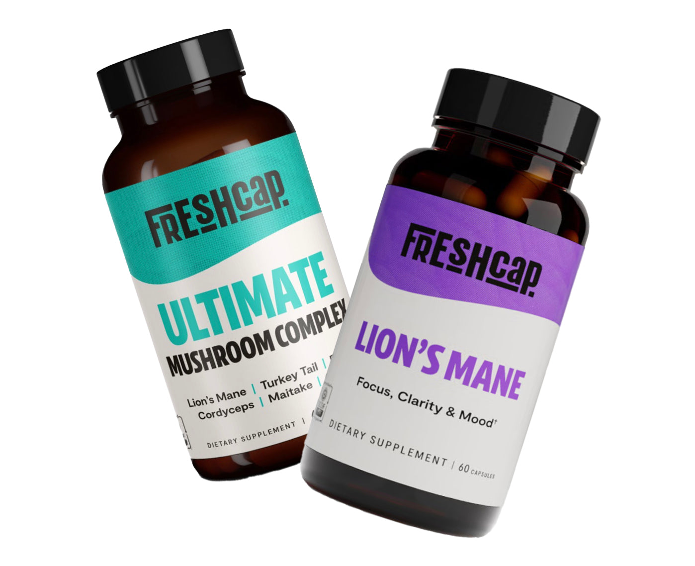 Lion's Mane + Ultimate Mushroom Complex Pack, Pachet pentru Performanta Cognitiva si Imunitate