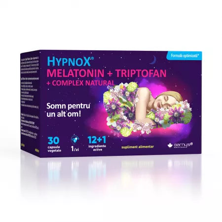 HypnoX Melatonin+Triptofan+Complex Natural, 30 capsule vegetale, Good Days Therapy