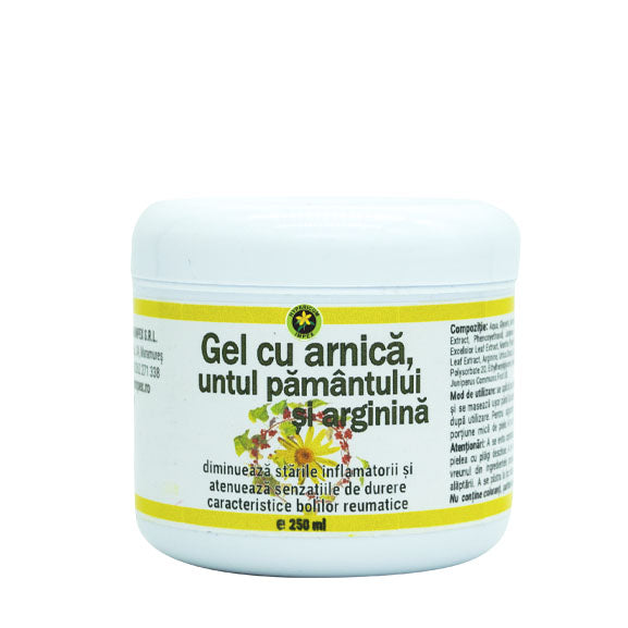Gel cu Arnica, Untul Pamantului si Arginina 250ml