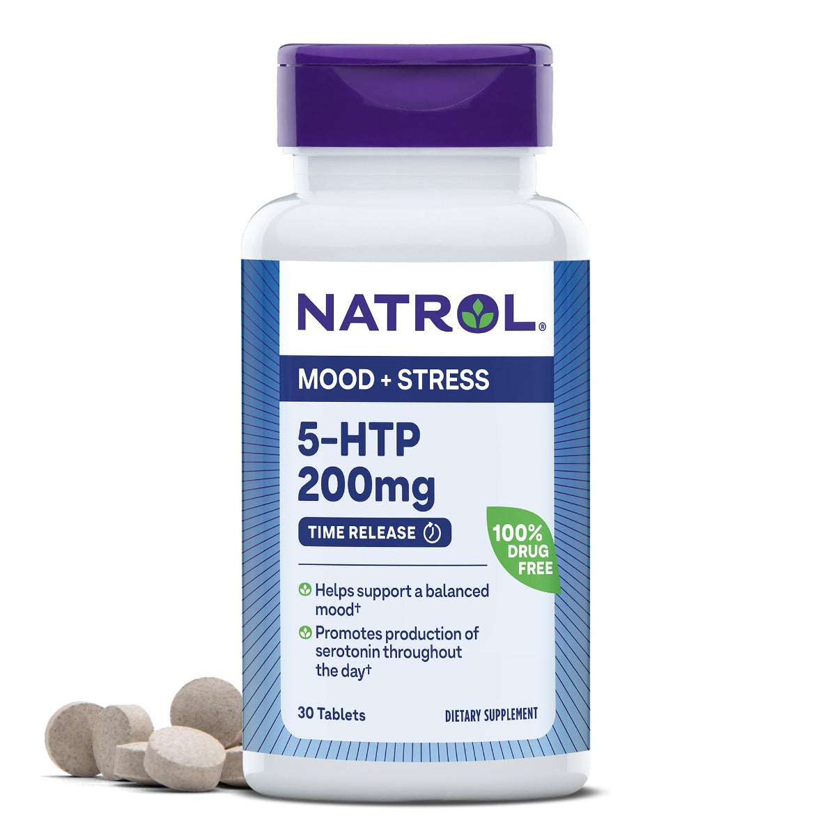 Natrol® 5-HTP 200 mg Mood & Stress, 30 tb