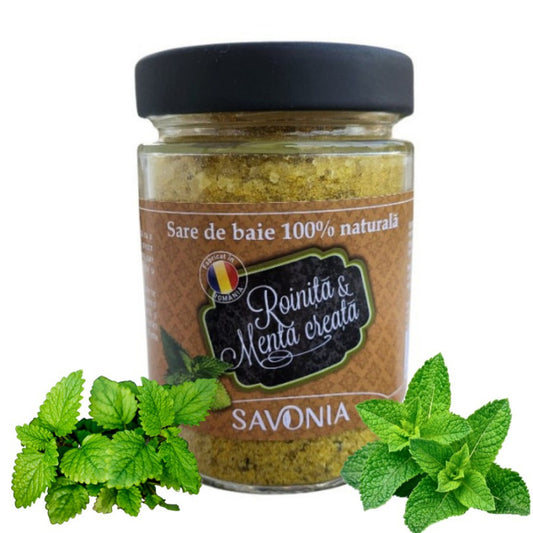 Sare de Baie Savonia cu Roinita si Menta Creata