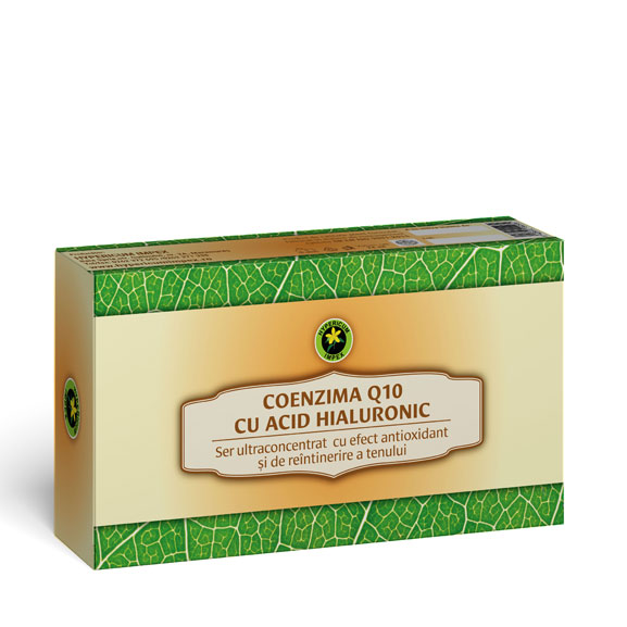 Set fiole Coenzima Q10 cu Acid Hialuronic 12 buc
