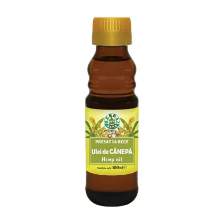 Ulei de canepa presat la rece, uz extern, 100 ml, Herbal Sana