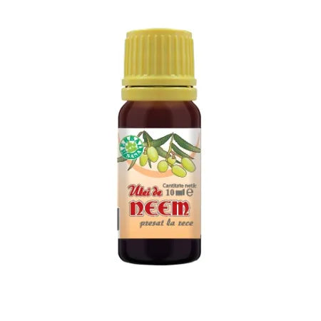 Ulei de Neem presat la rece, uz extern, 10 ml – Herbal Sana