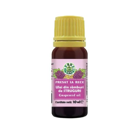 Ulei Struguri presat la rece, uz intern, 10ml, Herbal Sana
