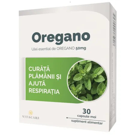 Ulei esential de Oregano, 30 capsule, Vitacare