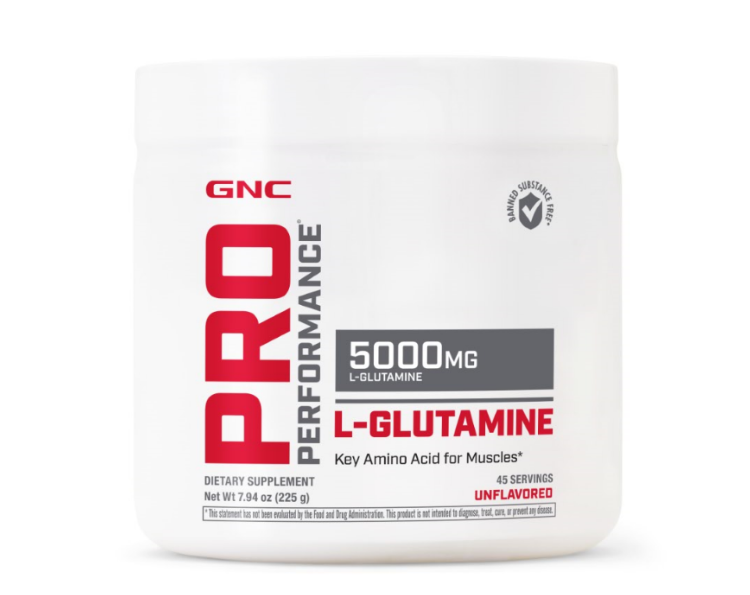 GNC Pro Performance® Micronized L-Glutamine 5000 mg, L-Glutamina Micronizata Pudra fara Aroma, 225 g