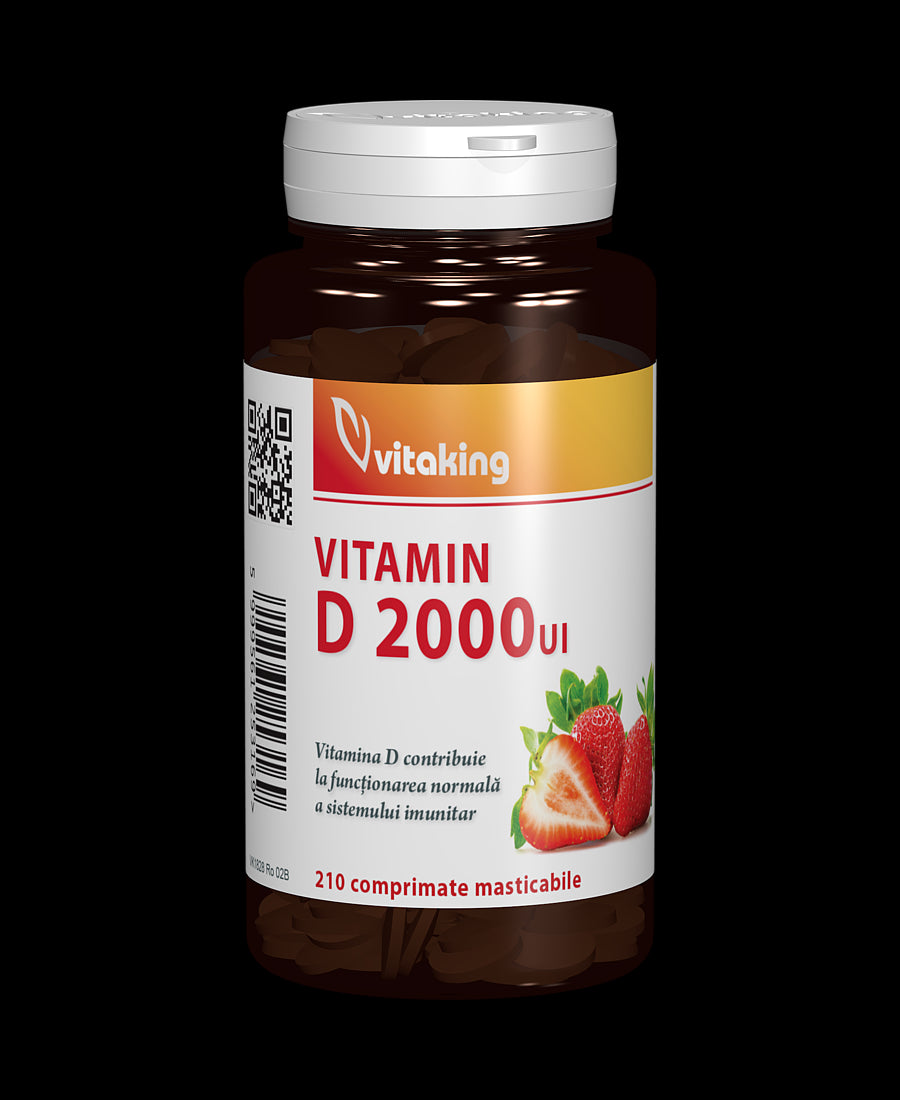 Vitamina D 2000UI masticabila - 210 comprimate