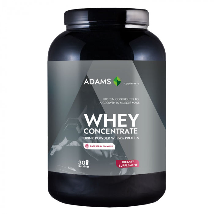 Concentrat proteic din zer (zmeura), 908g, Adams Supplements