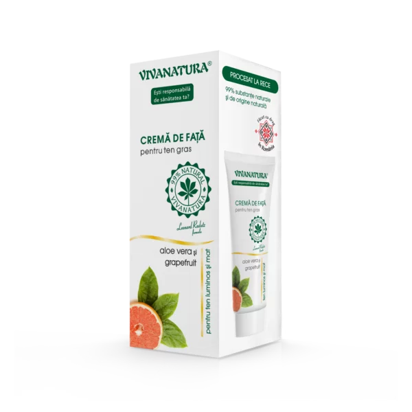 Crema de fata pentru ten gras cu Aloe Vera cu grapefruit 75 ml – Leonard Radutz Formula – VivaNatura