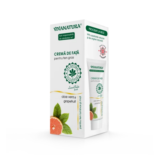 Crema de fata pentru ten gras cu Aloe Vera cu grapefruit 75 ml – Leonard Radutz Formula – VivaNatura