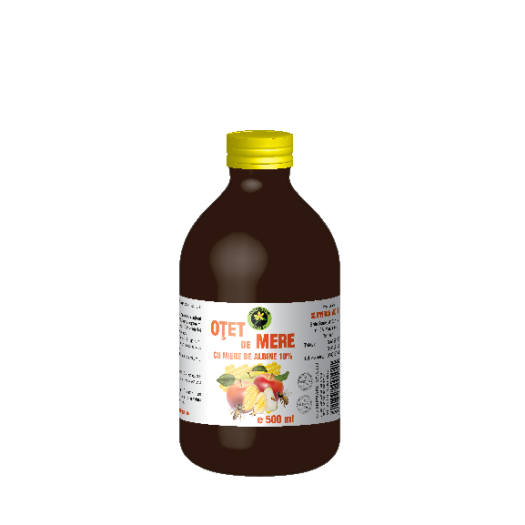 Otet de Mere cu Miere de Albine 500ml
