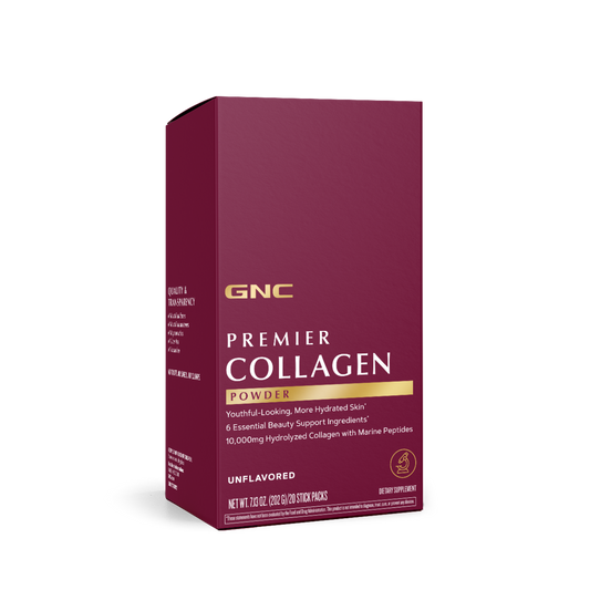 GNC Premier Collagen Powder, Formula Premium de Peptide de Colagen Hidrolizat fara Aroma, 20 x 10.1 g