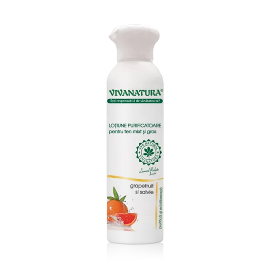 Lotiune purificatoare pentru ten mixt si gras cu grapefruit si salvie150 ml – Leonard Radutz Formula – VivaNatura