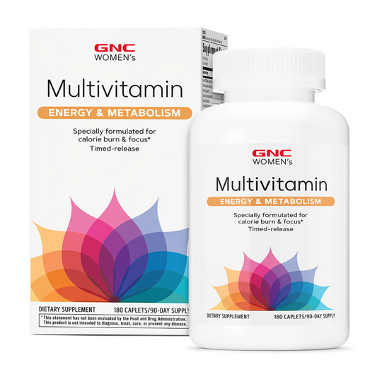 GNC Women's Ultra Mega® Energy & Metabolism, complex de multivitamine pentru femei, 180 tb