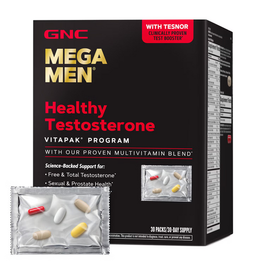GNC Mega Men® Healthy Testosterone Vitapak® Program, Complex de Suplimente Pentru Sustinerea Testosteronului, 30 Pachetele