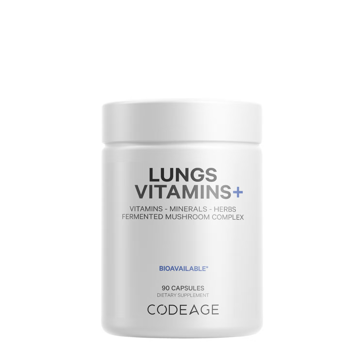 CodeAge Lungs Vitamins, Formula Complexa pentru Imbunatatirea Respiratiei, 90 cps