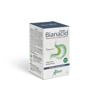 NeoBianacid cu poliprotect pentru aciditate si reflux, 45 comprimate, Aboca