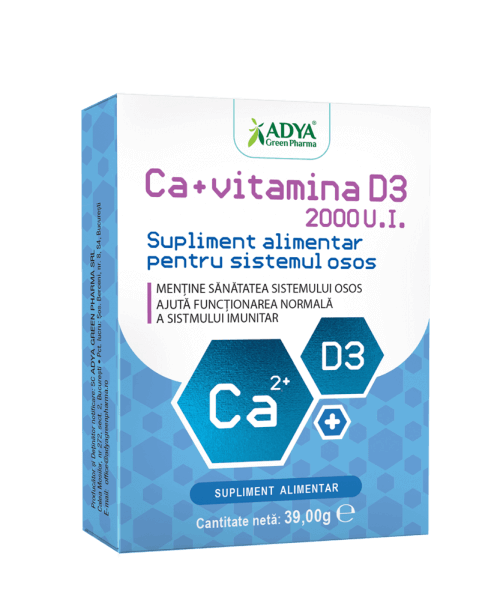 Ca + vitamina D3 2000 U.I. 30CPS
