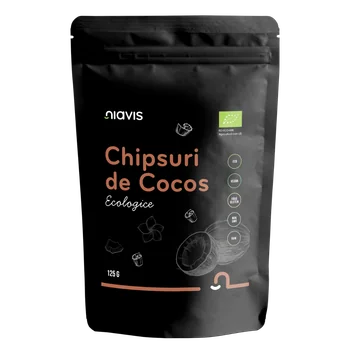 Chipsuri de cocos ecologice, 125g, Niavis