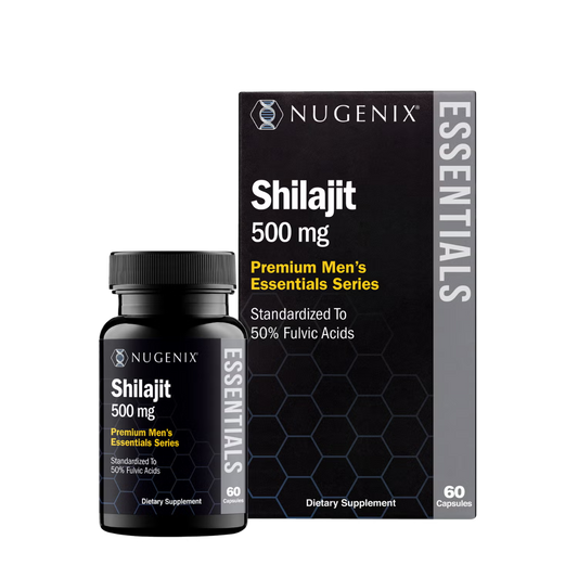 Nugenix® Shilajit 500 mg, Rasina Pura de Shilajit din Himalaya, 60 cps
