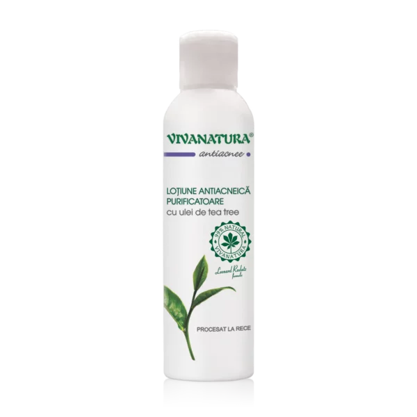 Loțiune Antiacneică Purificatoare cu Ulei de Tea-Tree 150 ml – Leonard Radutz Formula – VivaNatura