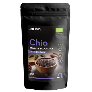 Seminte de chia ecologice, 125g, Niavis