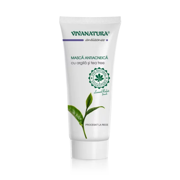 Mască Antiacneică cu argilă și tea tree 75 ml – Leonard Radutz Formula – VivaNatura