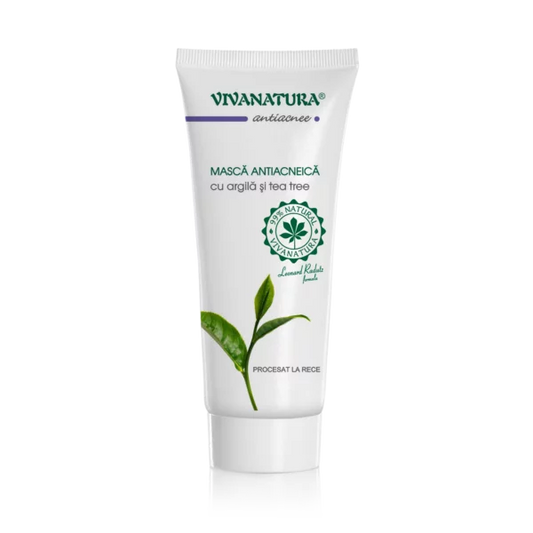 Mască Antiacneică cu argilă și tea tree 75 ml – Leonard Radutz Formula – VivaNatura
